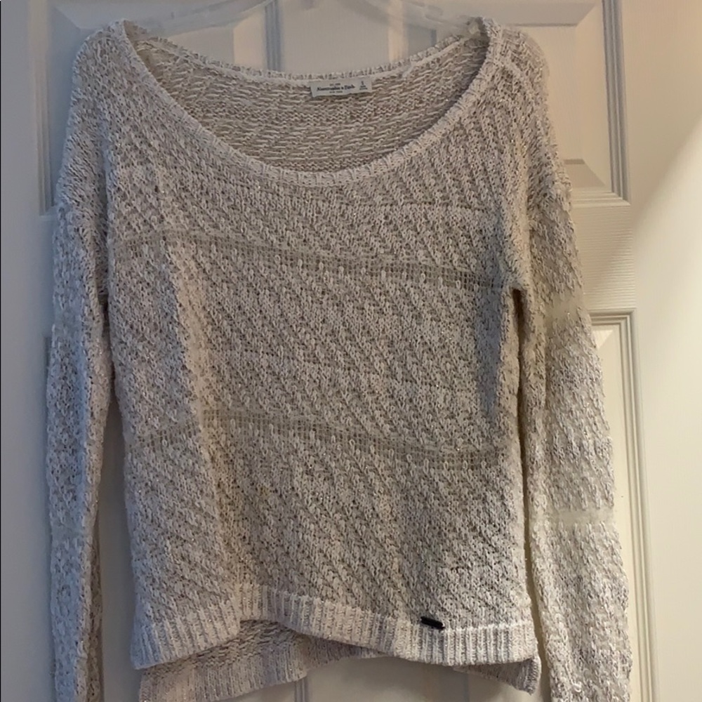 Abercrombie & Fitch Off-White/Gold Sweater